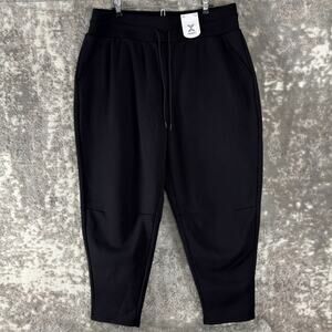 NEW Xersion Size XL Classic Fleece Loose Fit Pants Black Drawstring Casual